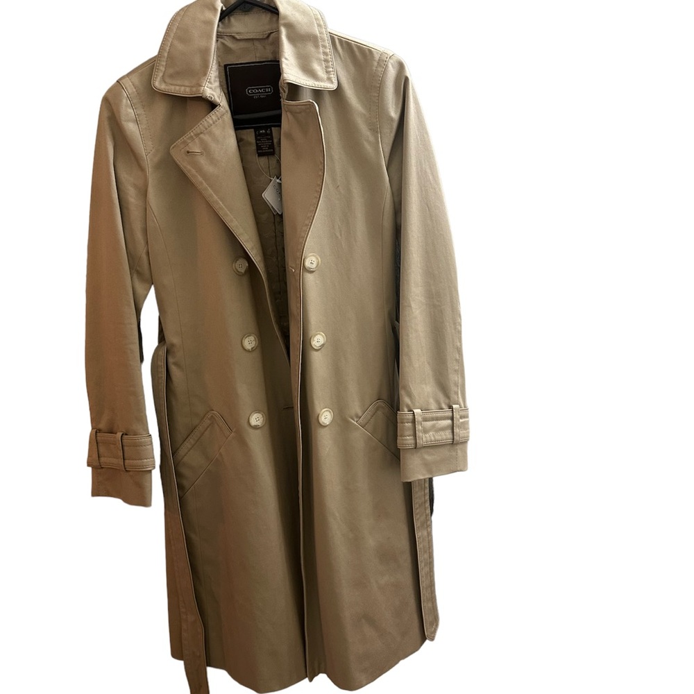 New with Tags Coach trench coat XS